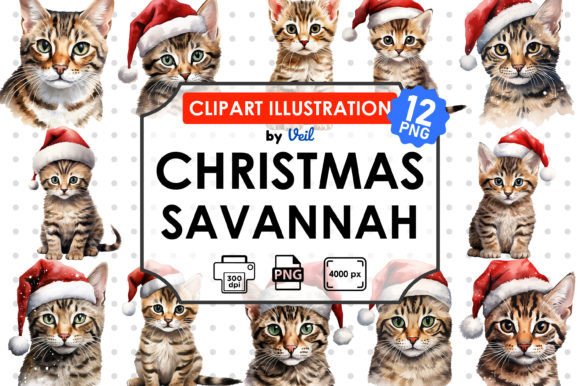 Christmas Savannah Clipart Bundle Review for Illustrations