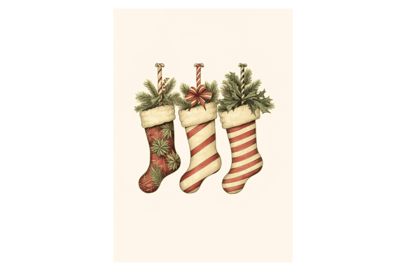 Christmas Stockings Christmas Card Illustrations Review