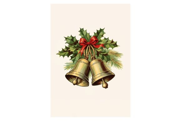 Festive Bell Christmas Card Illustrations for Local Brands