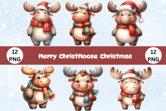 Merry ChristMoose Christmas Illustrations Review