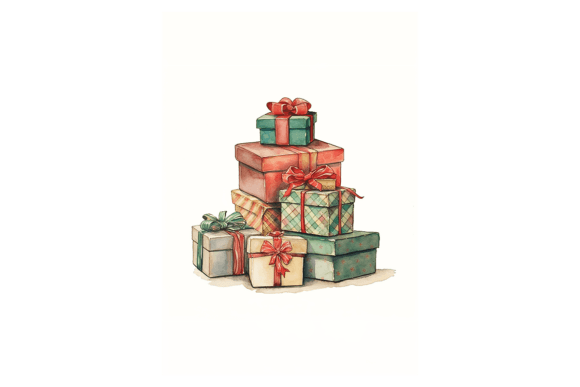 Xmas Gifts Christmas Card Illustrations for Local Brands